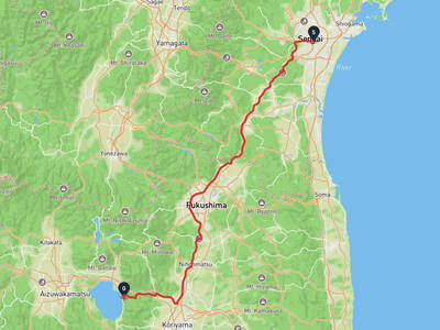 陸奧國分寺 → 猪苗代町
