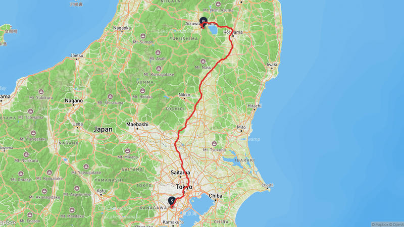 Zoorasia to Fukushima Museum Drive