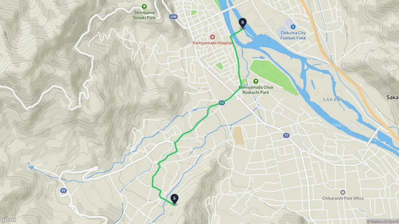 千曲市 登山路線