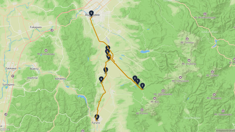 Tokiwa Park to Furano Drive