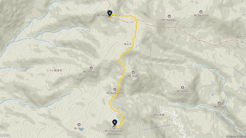 那須岳 登山路線