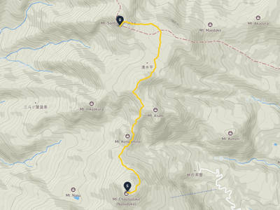 那须岳 → 三本枪岳