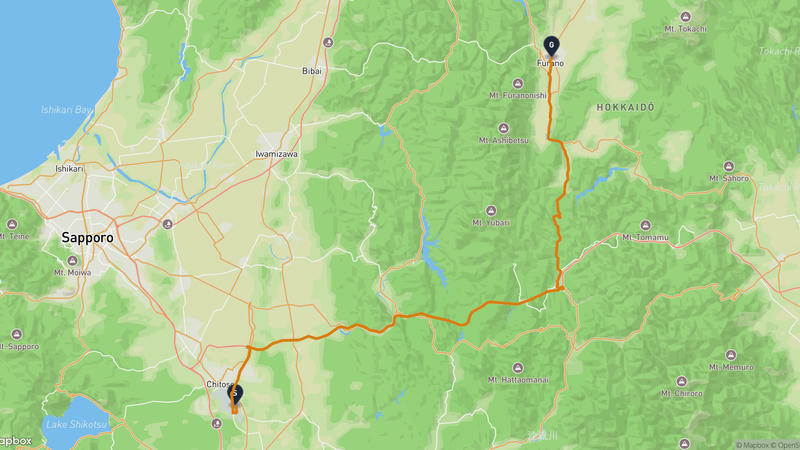 Chitose to Furano Drive