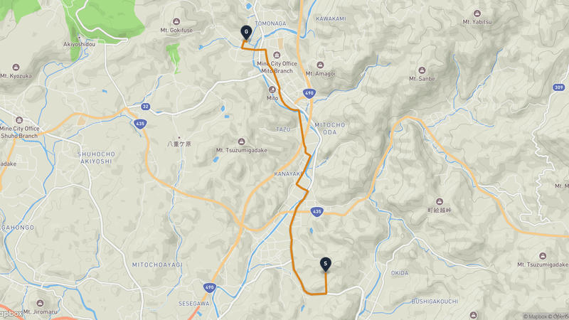 Mine Hiking Route