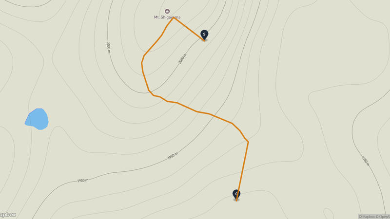 Shiga yama Hiking Route