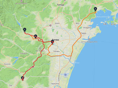 瑞巖寺 → 村田町