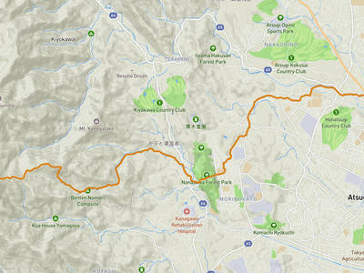 Atsugi → Mount Ōyama (Kanagawa)