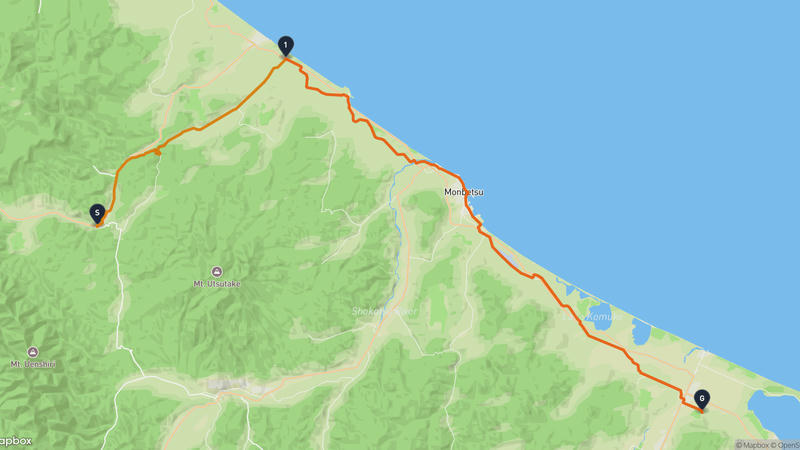 西興部村〜湧別町 サイクリングルート