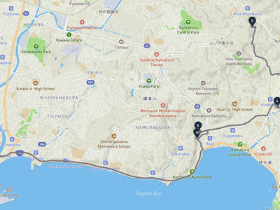 淨智寺 → 江島神社
