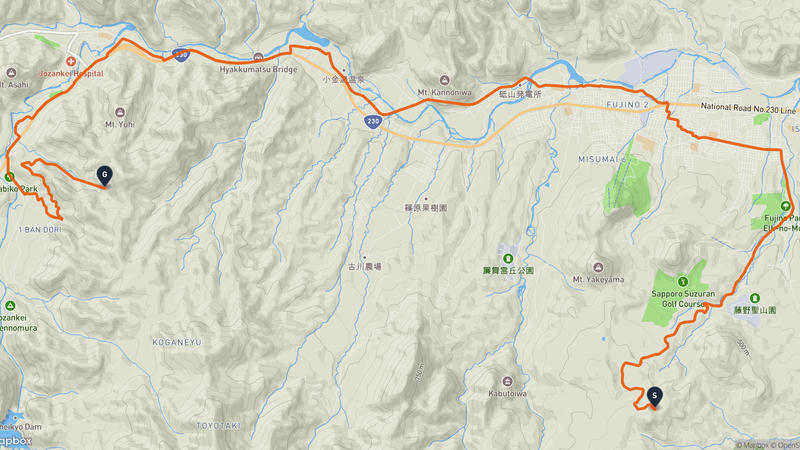 เส้นทางเดินป่า Minami Ward, Sapporo-Jōzankei Onsen