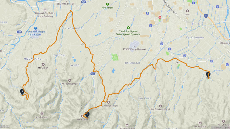 Hirosaki 하이킹 루트