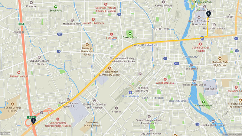 เส้นทางเดินป่า Gunma Prefectural Government Building-Takasaki
