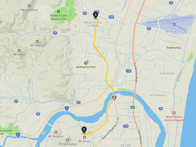 亘理町 → 名取市