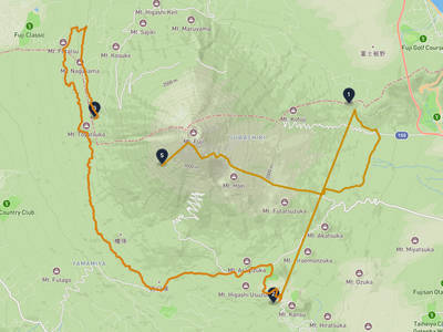 富士山 → 鳴沢村