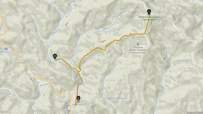 Hanno to Kanhassyu Miharashidai Hiking Route