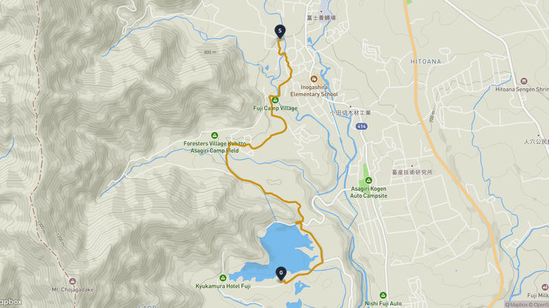 田貫湖 サイクリングルート