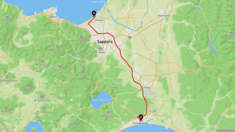 Tomakomai to Otaru Drive