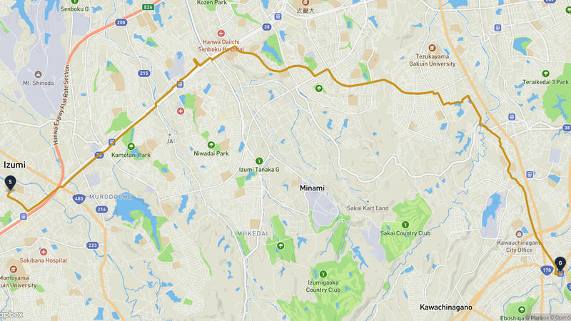Izumi to Kawachinagano Hiking Route