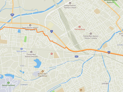 青森大橋 → 三內丸山遺跡