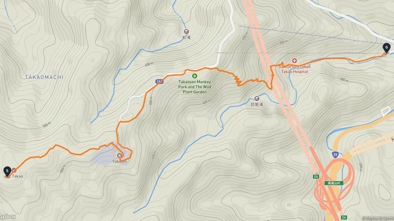 高尾山 徒步路线