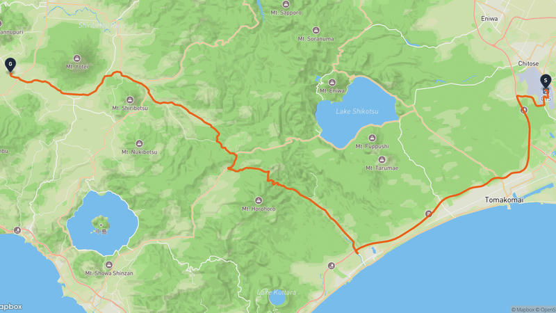 Chitose~Niseko 드라이브 루트