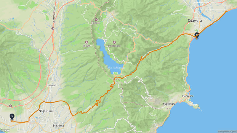 Numazu~오다와라슈쿠 드라이브 루트