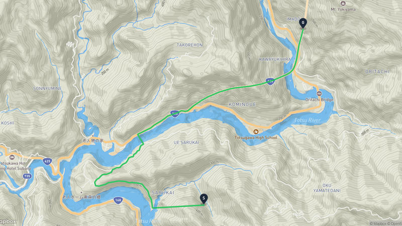 十津川村 登山路線