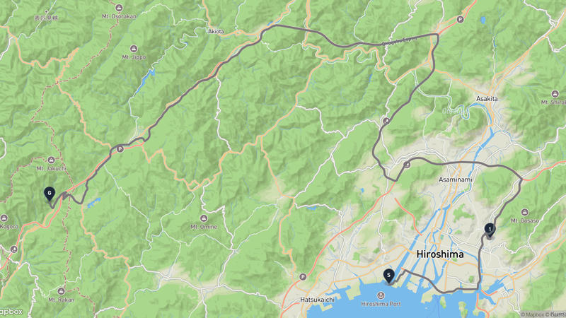 Ōta River to Iwakuni Drive