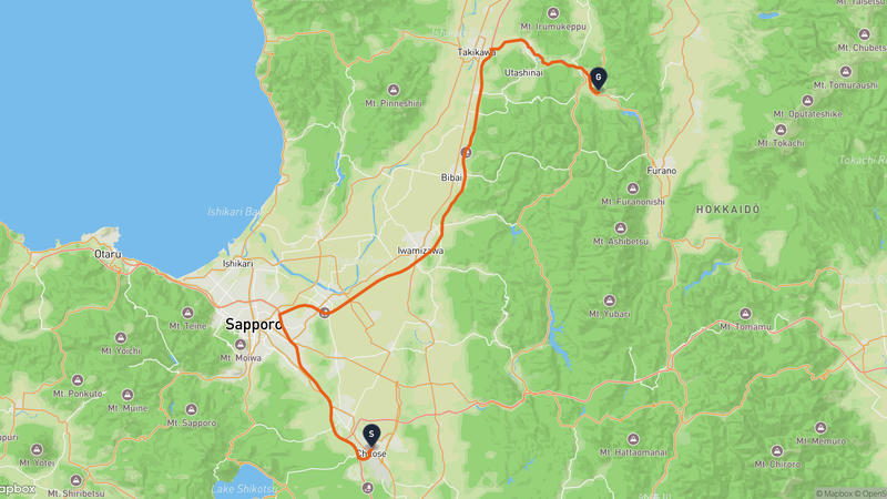 Chitose to Ashibetsu Drive