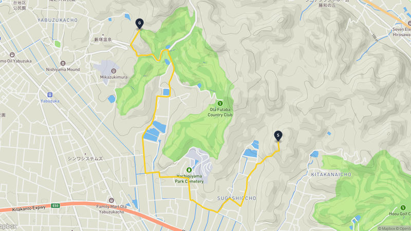 太田市 ハイキングルート