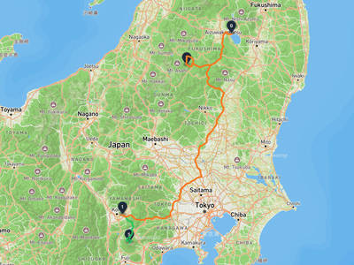 富士山 → 猪苗代町