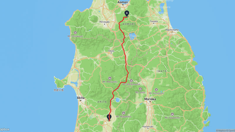 Daisen to Aomori Hiking Route