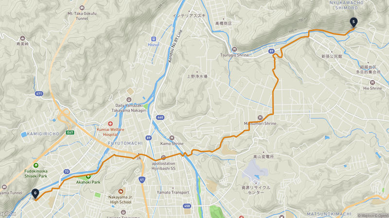高山市 徒步路线