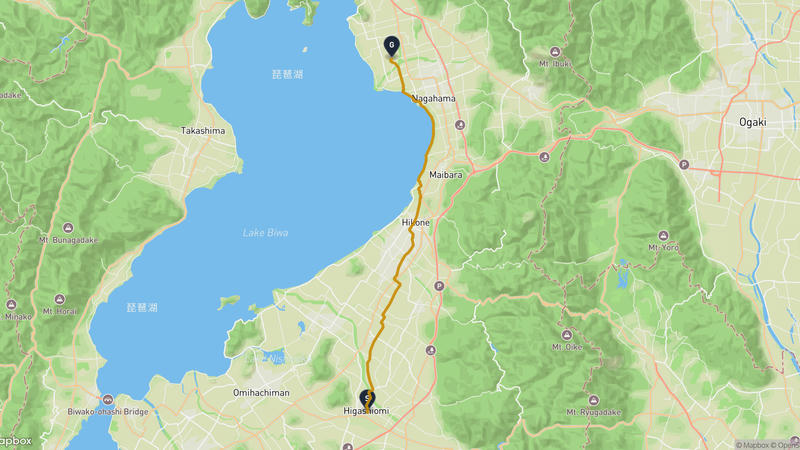 東近江市〜長浜市 サイクリングルート