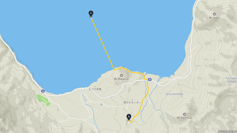 田澤湖至仙北市 登山路線