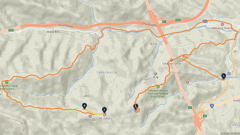 高尾山 骑行路线