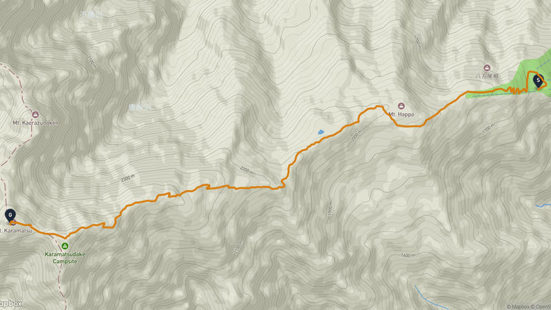 Hakuba~카라마츠다케 하이킹 루트