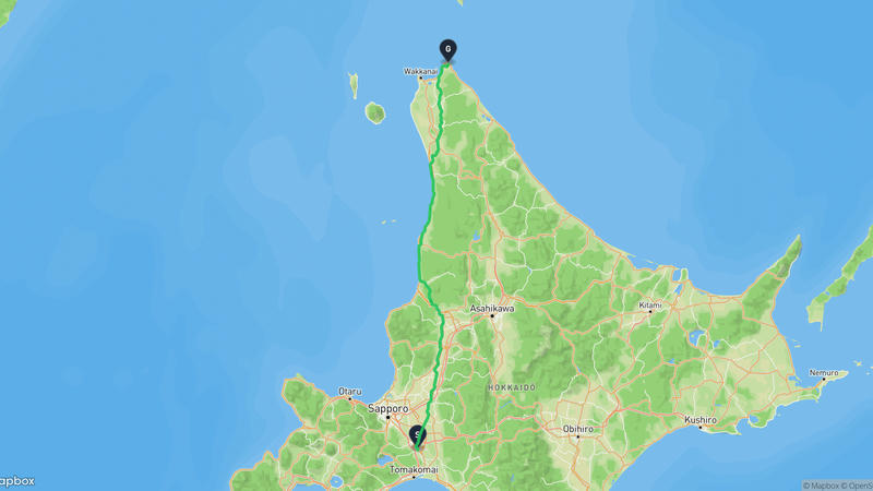 เส้นทางจักรยาน Chitose-Cape Sōya