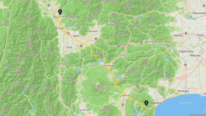 เส้นทางเดินป่า Hakone Onsen-Hokuto
