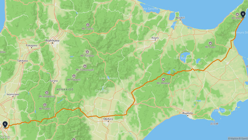 Chitose to Rausu Drive