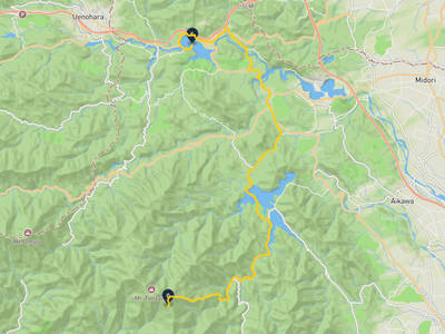 相模湖 → 丹澤山