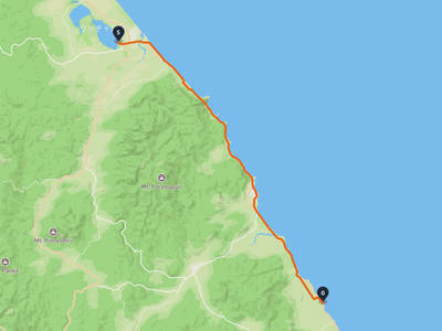 屈茶路湖 → 枝幸町