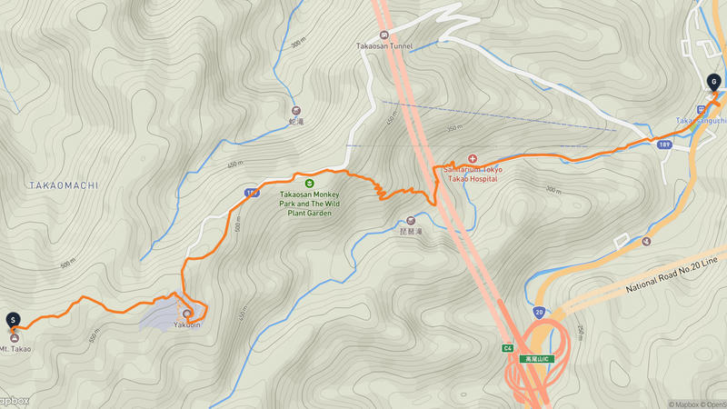 高尾山 登山路線