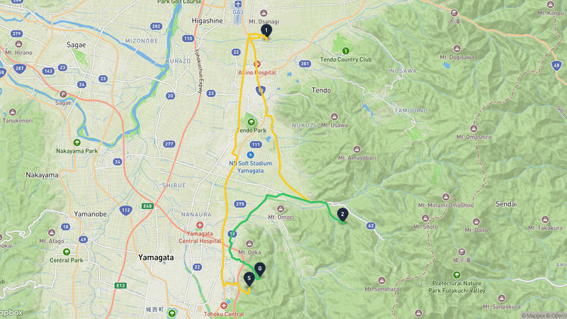 山形市 登山路線