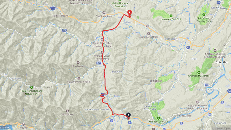 秩父市至小鹿野町 登山路線