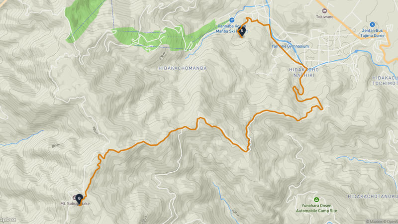 Toyoka to Mount Sobu Hiking Route
