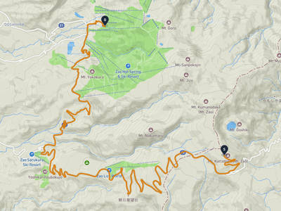 藏王山 → 山形市