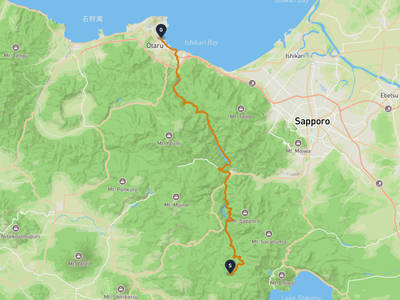 札幌市南区 → 小樽運河