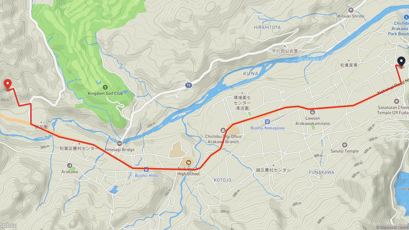 Chichibu 하이킹 루트