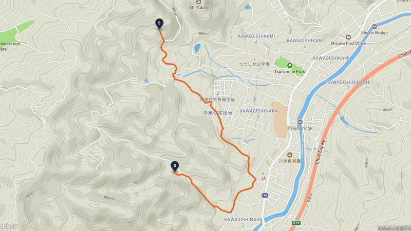 Okaya Hiking Route